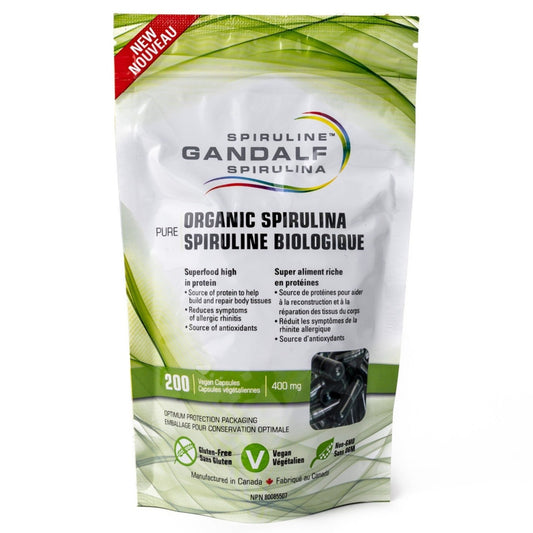 Organic Spirulina (200 Vegan Capsules)