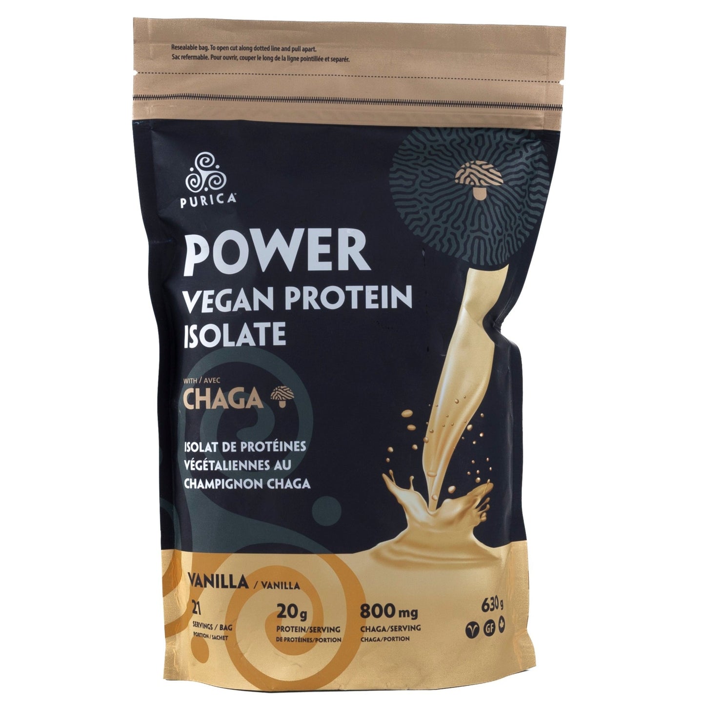 Vegan Protein Powder WIth Chaga (Vanilla Flavour)