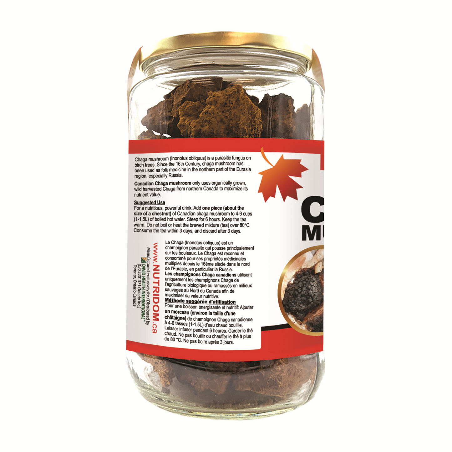 Morceaux de Chaga 225g